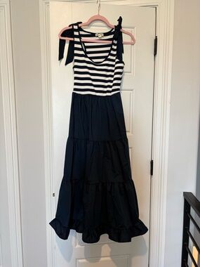 Navy blue maxi dress